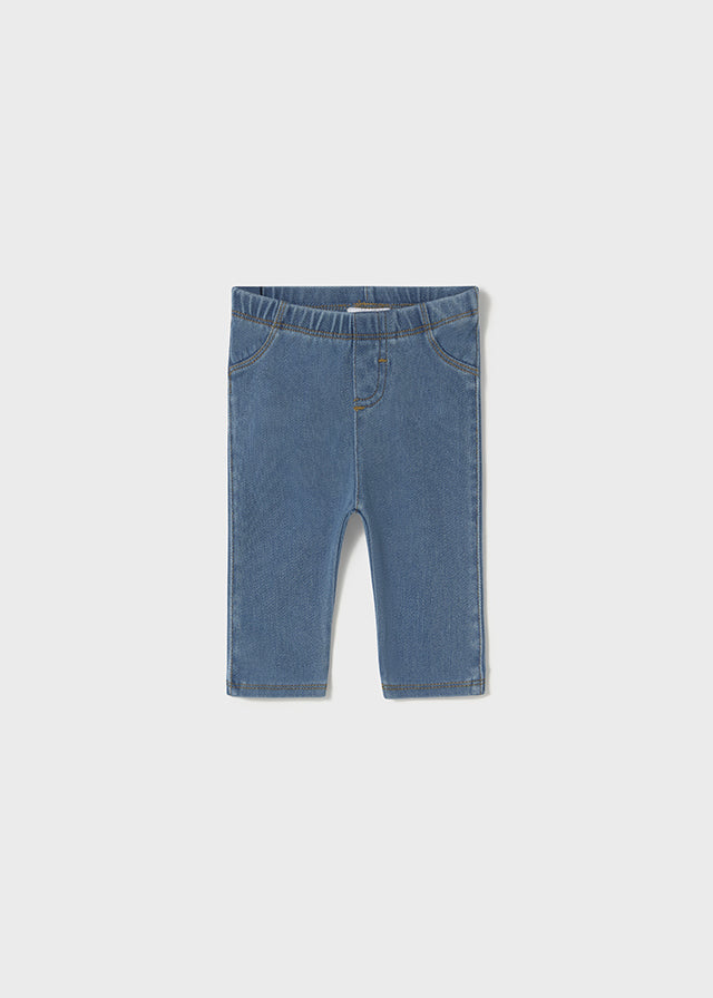 Mid-Wash Knit Jegging