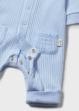 Load image into Gallery viewer, Baby Blue Ribbed Coverall
