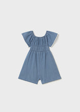 Load image into Gallery viewer, Denim Cinched Romper
