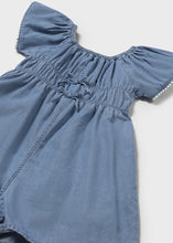 Load image into Gallery viewer, Denim Cinched Romper
