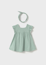 Load image into Gallery viewer, Summer Sage Dress + Headband Set
