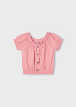 Load image into Gallery viewer, Coral Ribbed Cropped Top
