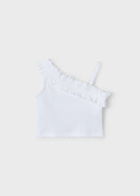 Load image into Gallery viewer, White Ruffle Tank
