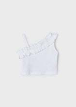 Load image into Gallery viewer, White Ruffle Tank
