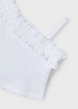 Load image into Gallery viewer, White Ruffle Tank
