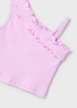 Load image into Gallery viewer, Bubblegum Pink Ruffle Tank
