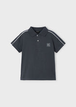 Load image into Gallery viewer, Anthracite Shoulder Stripe Polo

