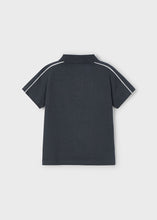 Load image into Gallery viewer, Anthracite Shoulder Stripe Polo
