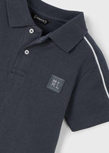 Load image into Gallery viewer, Anthracite Shoulder Stripe Polo
