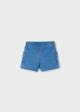 Load image into Gallery viewer, Medium Wash Cargo Denim Shorts
