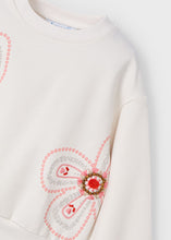 Load image into Gallery viewer, Cream Flower Crewneck
