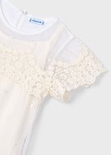 Load image into Gallery viewer, Natural Embroidered Tulle Dress
