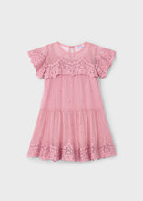 Load image into Gallery viewer, Rose Embroidered Tulle Dress
