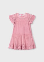 Load image into Gallery viewer, Rose Embroidered Tulle Dress

