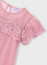 Load image into Gallery viewer, Rose Embroidered Tulle Dress
