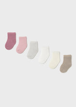 Load image into Gallery viewer, Pink/Neutrals Socks - 6 Pack
