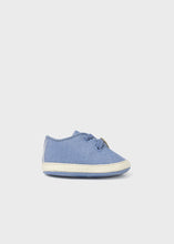 Load image into Gallery viewer, Blue Canvas Baby Shoe
