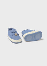 Load image into Gallery viewer, Blue Canvas Baby Shoe
