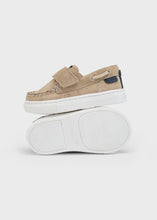 Load image into Gallery viewer, Taupe Suede Velcro Shoe
