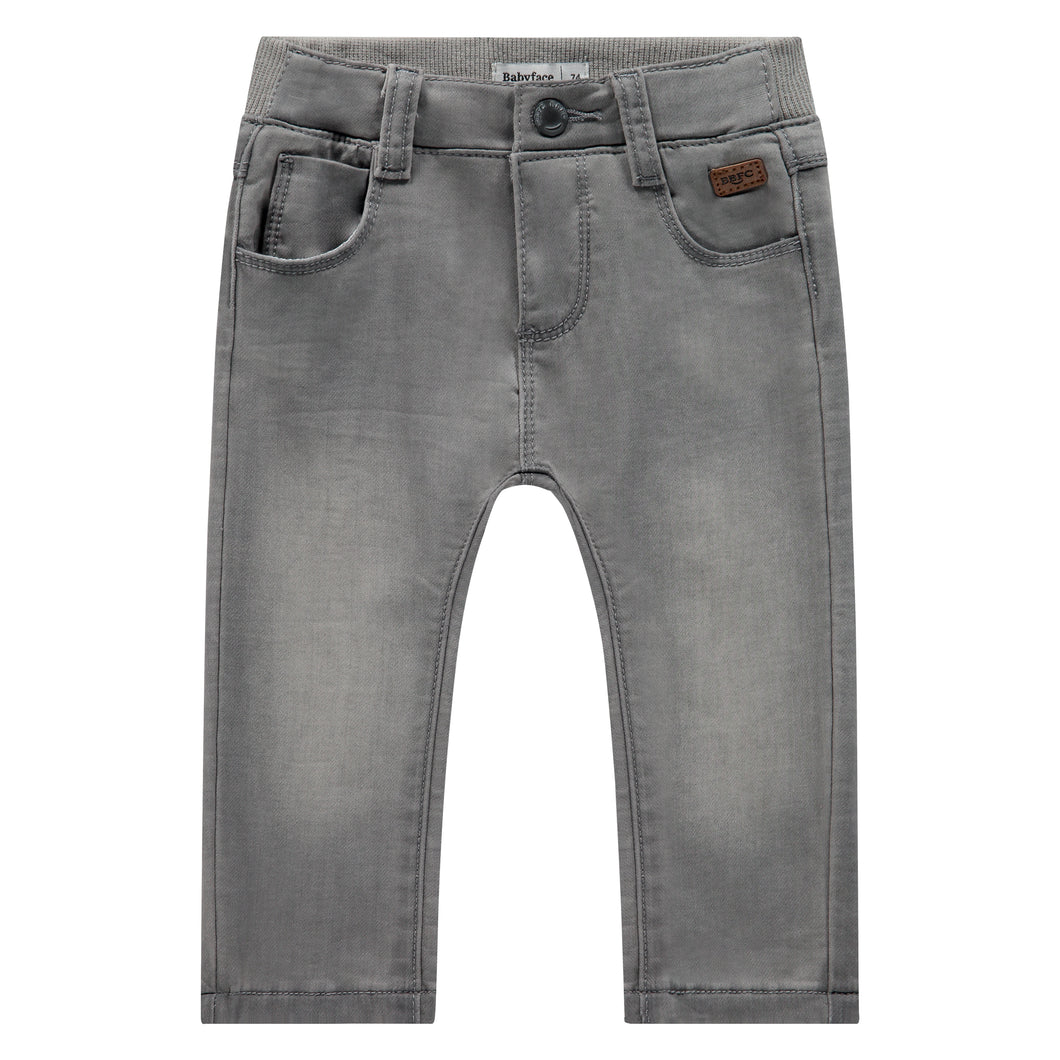 Elephant Grey Stretch Denim Pant
