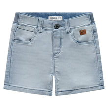 Load image into Gallery viewer, Light Wash Stretch Denim Shorts
