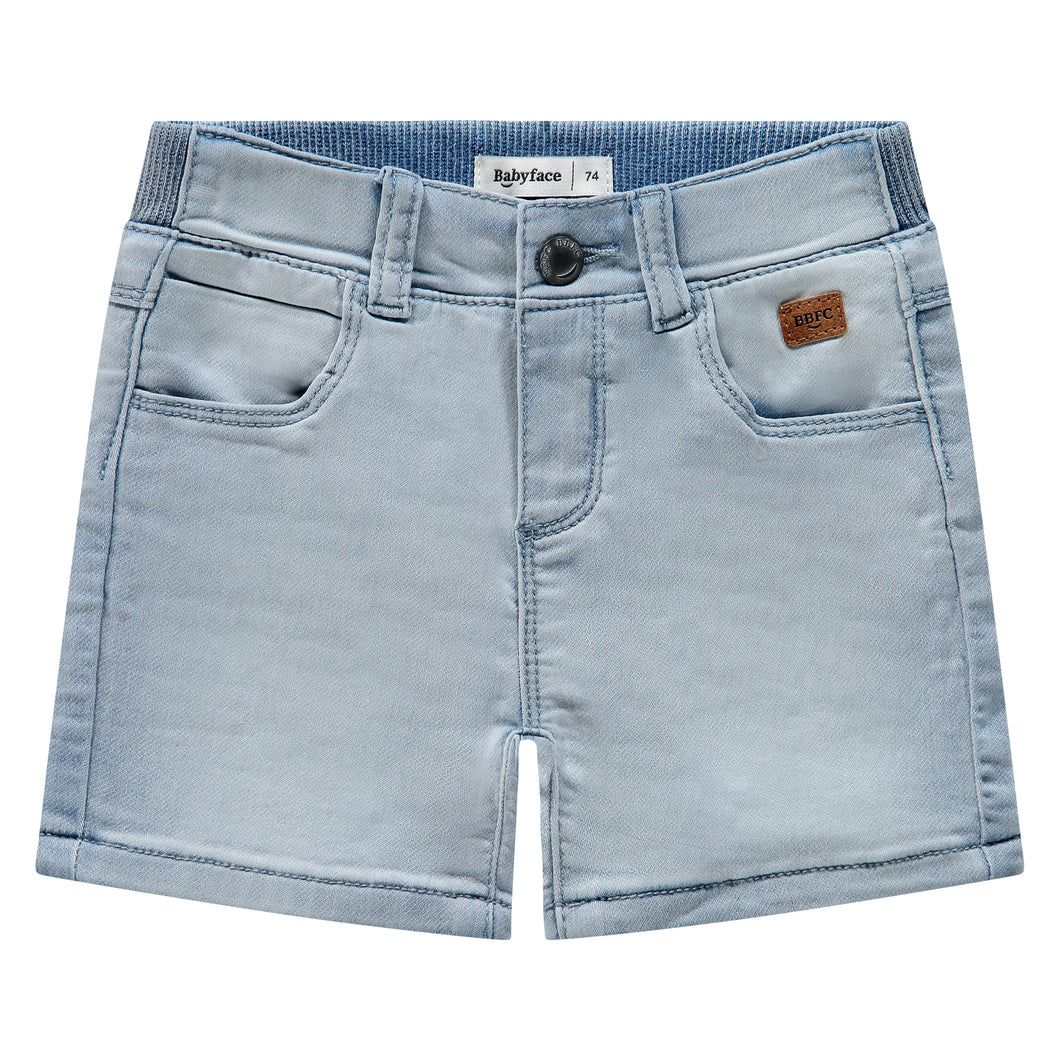 Light Wash Stretch Denim Shorts