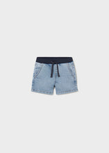 Load image into Gallery viewer, Boys Light Wash Soft Stretch Denim Shorts
