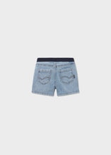Load image into Gallery viewer, Boys Light Wash Soft Stretch Denim Shorts
