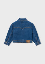 Load image into Gallery viewer, Dark Wash Cropped Denim Jacket
