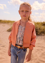 Load image into Gallery viewer, Peach Zip Up Jacket
