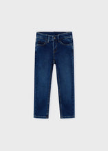 Load image into Gallery viewer, Boys Dark Wash Slim Fit Stretch Jeans
