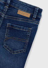 Load image into Gallery viewer, Boys Dark Wash Slim Fit Stretch Jeans
