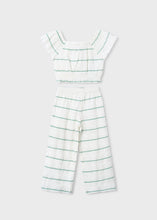 Load image into Gallery viewer, Sage Stripe Pants &amp; Top Set
