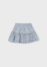 Load image into Gallery viewer, Blue Leafy Printed Skirt
