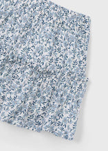 Load image into Gallery viewer, Blue Leafy Printed Skirt
