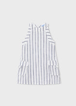 Load image into Gallery viewer, Navy Stripe Linen Dress

