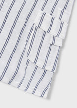 Load image into Gallery viewer, Navy Stripe Linen Dress
