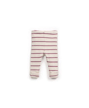 Load image into Gallery viewer, Dusty Plum Stripe Cuff Leggings

