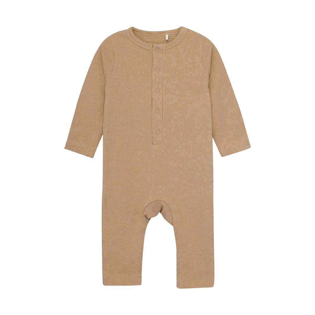 Butterscotch Ribbed Coverall