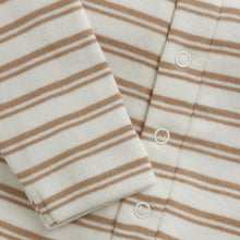 Load image into Gallery viewer, Butterscotch Stripe Cozy Footie
