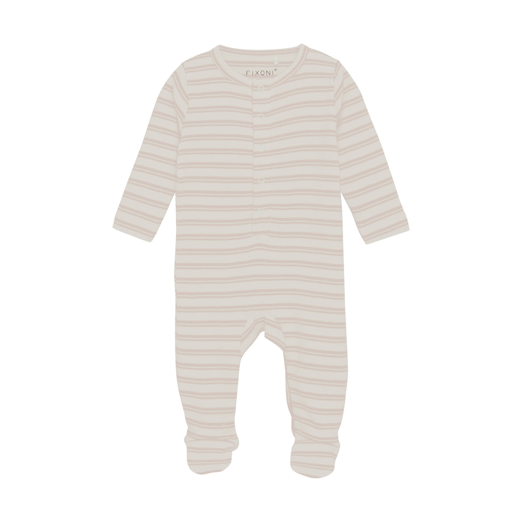 Pink Stripe Cozy Footie