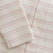 Load image into Gallery viewer, Pink Stripe Cozy Footie

