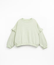 Load image into Gallery viewer, Sage Ruffle Crewneck
