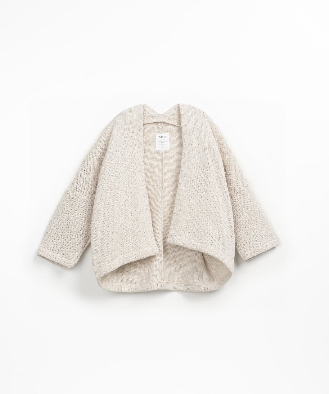 Cream Jersey Knit Cardigan