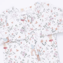 Load image into Gallery viewer, Enchanted Woodland Ruffle Two-Way Zip Footie
