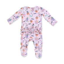 Load image into Gallery viewer, Halloween Monster Dress Up Ruffle Two-Way Zip Footie
