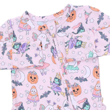 Load image into Gallery viewer, Halloween Monster Dress Up Ruffle Two-Way Zip Footie

