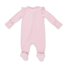Load image into Gallery viewer, Peachskin Ruffle Two-Way Zip Footie
