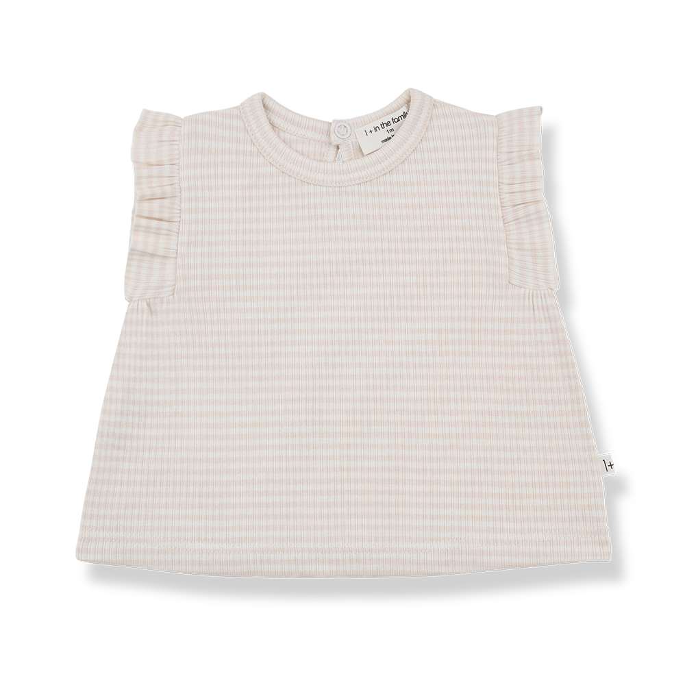 CRIS Pale Pink Stripe Tank
