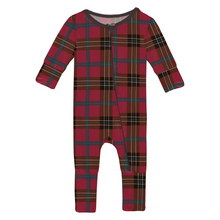 Load image into Gallery viewer, Winter Lodge Plaid Convertible Footie
